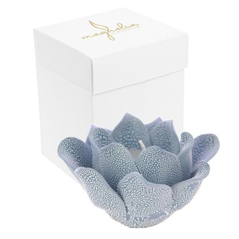 CANDELA MAGNOLIA CARTA DA ZUCCHERO GOCCE DI RUGIADA PORC 10X6.5